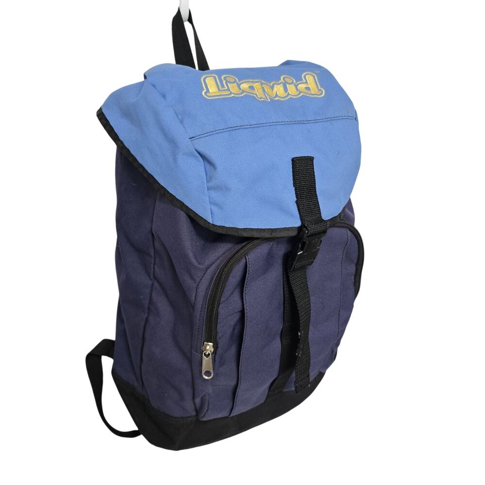 Vintage LIQUID‎ Snowboards Backpack Blue Padded Straps Boot Bag